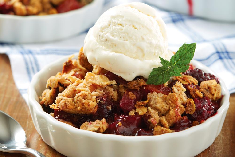 Michaelmas blackberry crisp